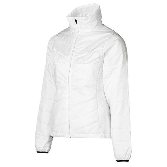 Flylow Piper Jacket Women Medium White Quarter Zip Puffer Insulated Pullover Ski - Picture 6 of 10